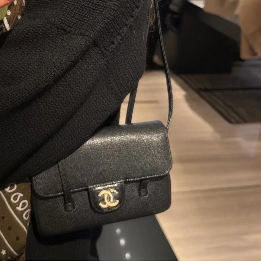 Chanel Black Spring Summer 2026 Shoulder Bag Preppy Coco - Picture 2 of 4